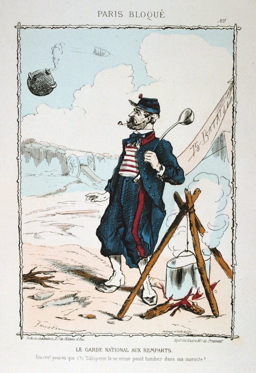 الحرس الوطني في الأسوار ، 1870-1871 بواسطة غير معروف
