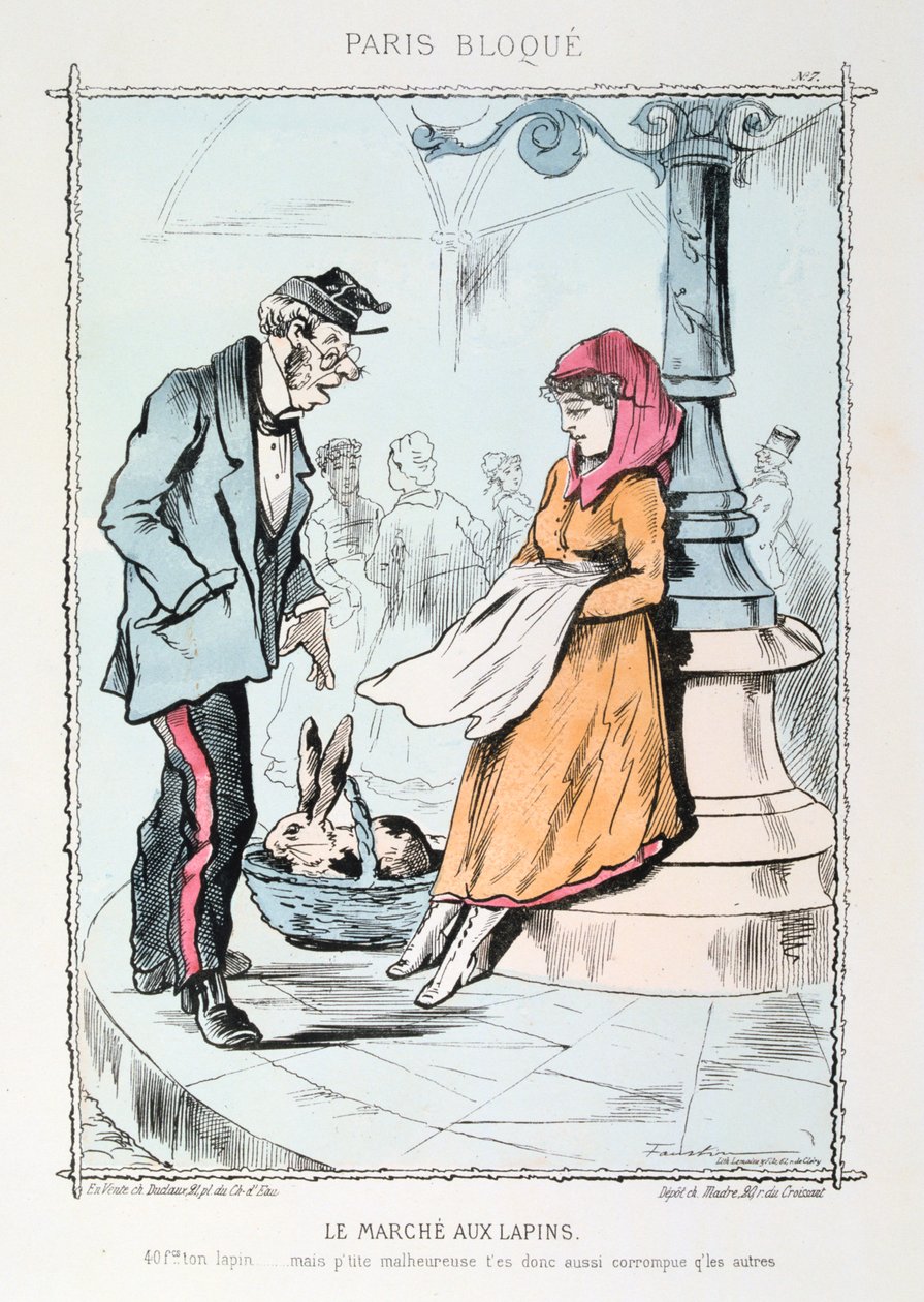 سوق الأرانب ، 1870-1871 بواسطة غير معروف