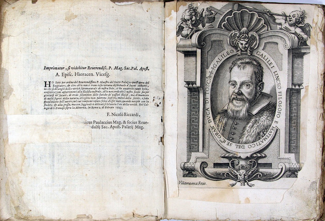 ورقة الكتاب Assayer Il Saggiatore بقلم جاليليو جاليلي ، 1623 بواسطة غير معروف