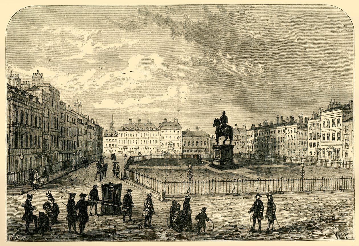 ساحة ليستر ، حوالي 1750 ، 1881. بواسطة غير معروف