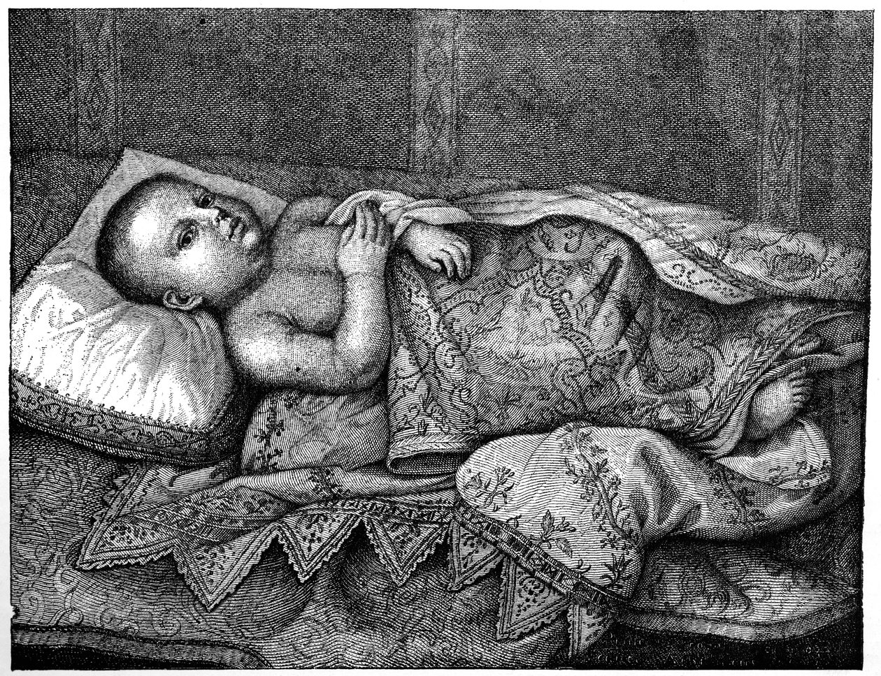 ليوبولدو دي ميديشي 1617-1675 في مهده ، 1882 بواسطة غير معروف