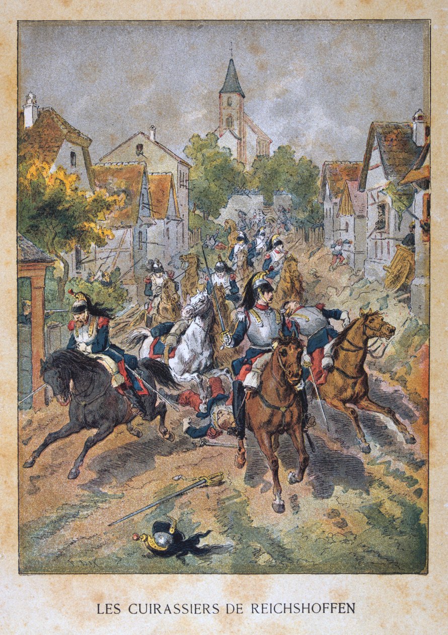 Les Cuirassiers de Reichshoffen ، 6 أغسطس 1870 ، الحرب الفرنسية البروسية ، 1870-1871 بواسطة غير معروف