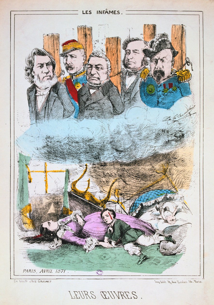 Les Infames ، كومونة باريس ، أبريل 1871 بواسطة غير معروف