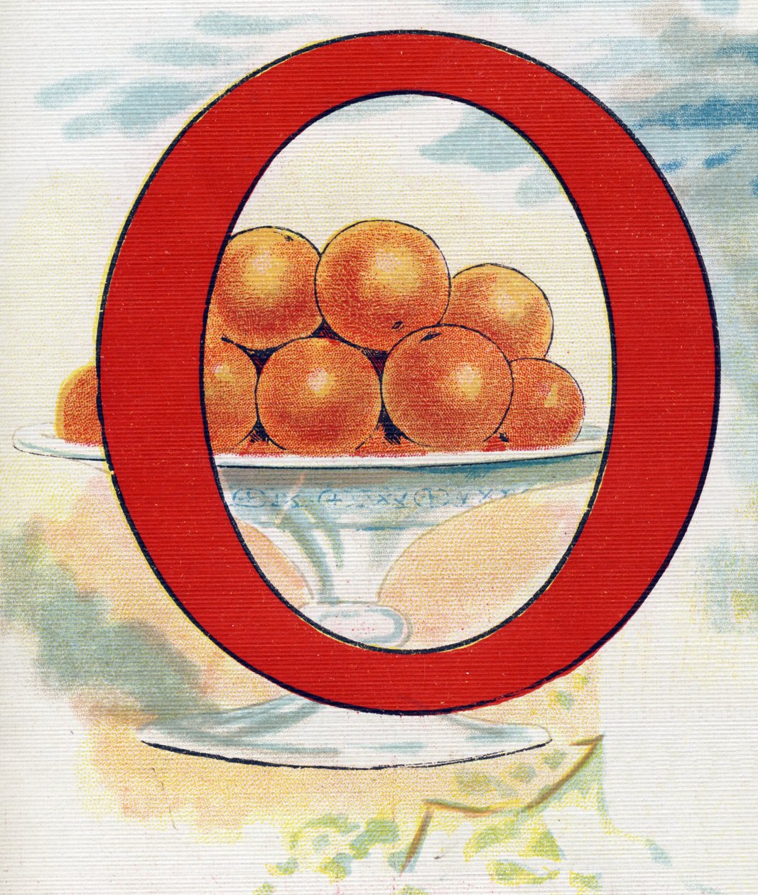 حرف O: برتقال. نقش في "ABC L