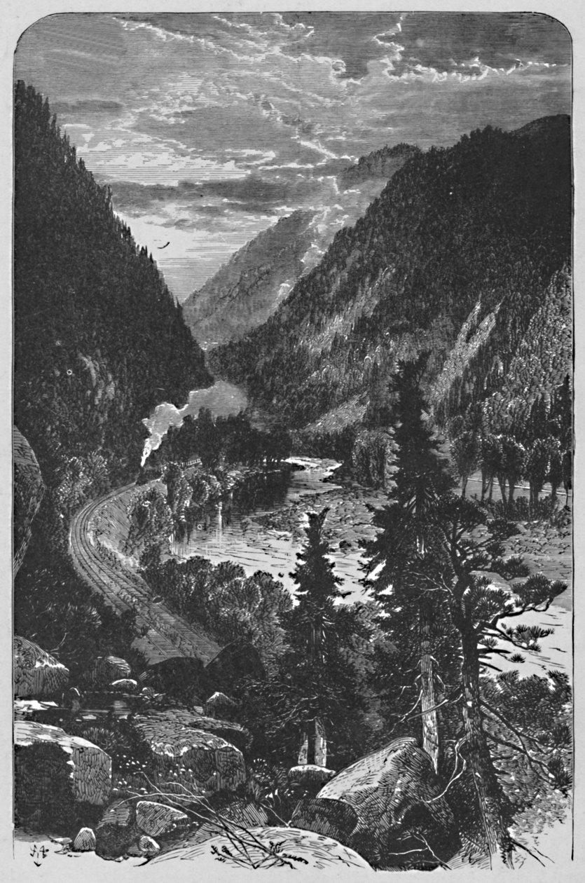 Lewistown Narrows على ال Juniata ، 1883 بواسطة غير معروف