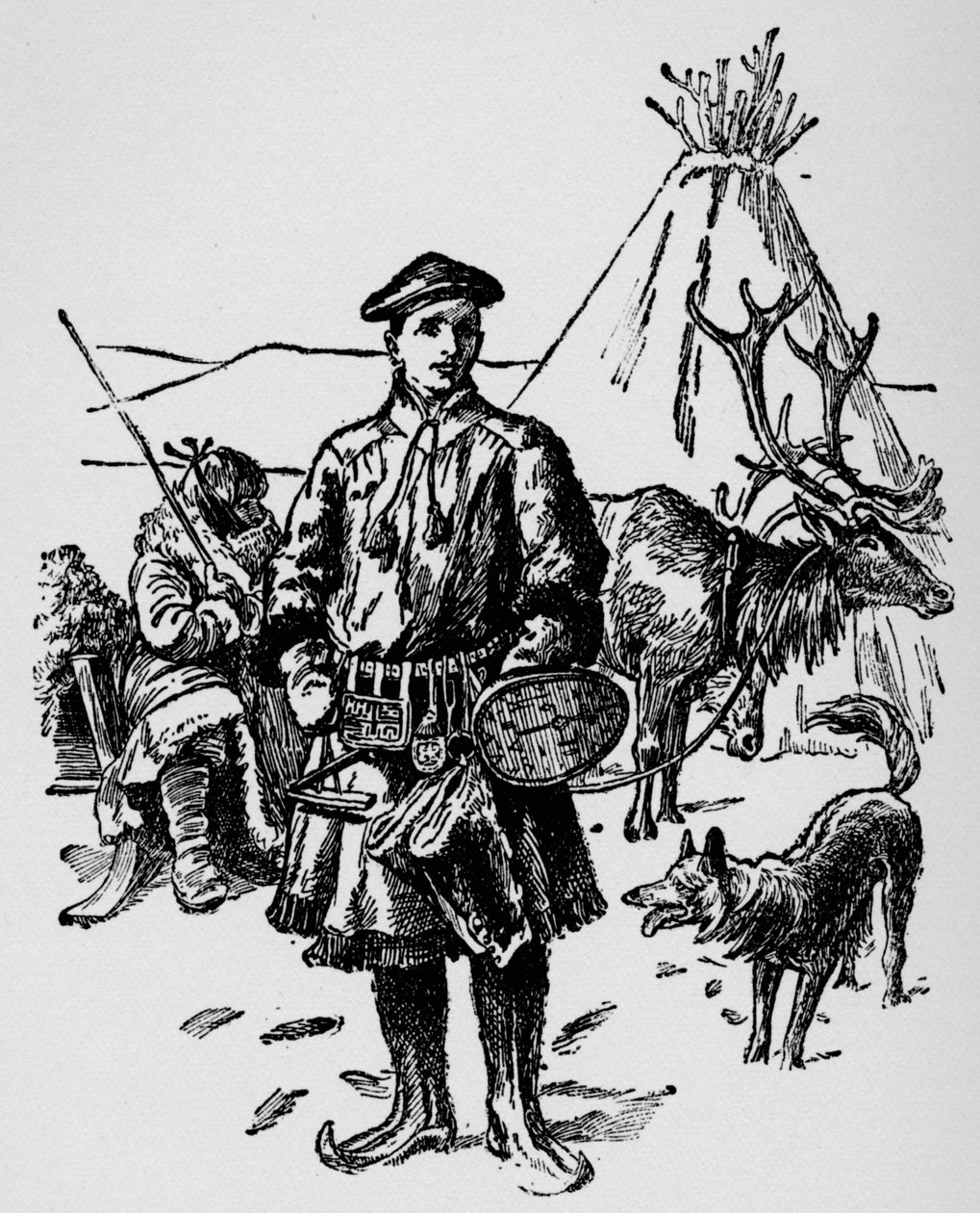 Linaeus في فستان Lapland ، c1918 بواسطة غير معروف