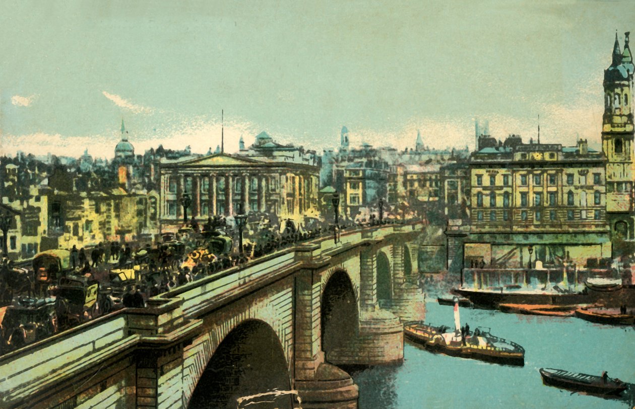 جسر لندن ، لندن ، c1910. بواسطة غير معروف