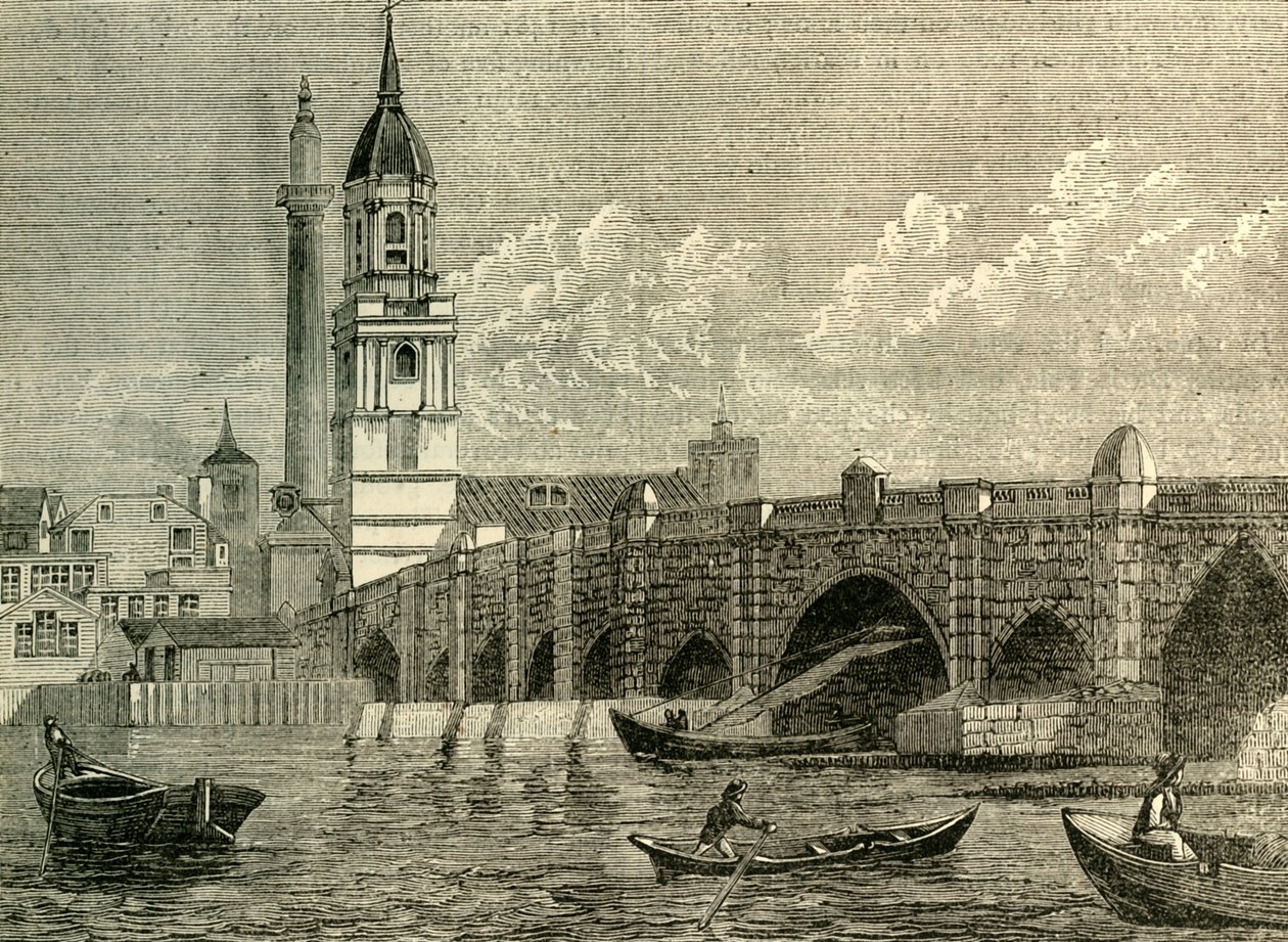 جسر لندن ، c1872. بواسطة غير معروف