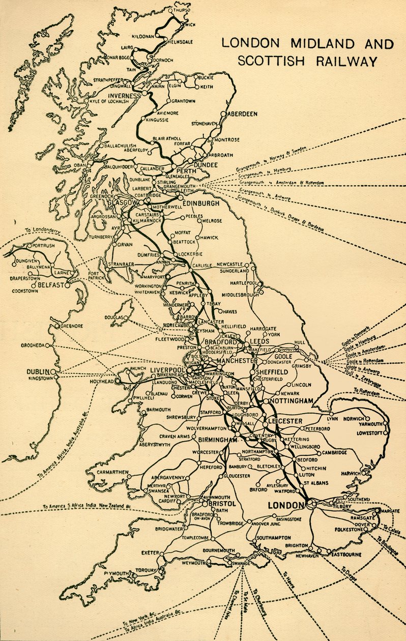 لندن ميدلاند والسكك الحديدية الاسكتلندية ، 1930. بواسطة غير معروف