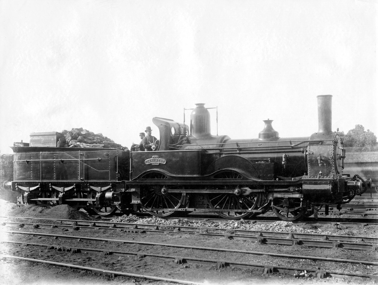 London & South Western Railway LSWR Locomotive No 5، Ganymede and tender، c1873 بواسطة غير معروف
