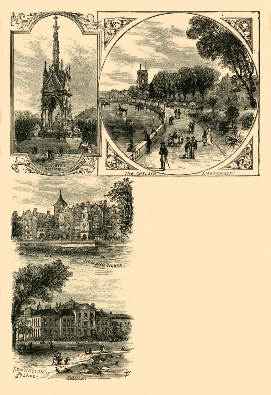 لندن. الضواحي الغربية ، c1876. بواسطة غير معروف