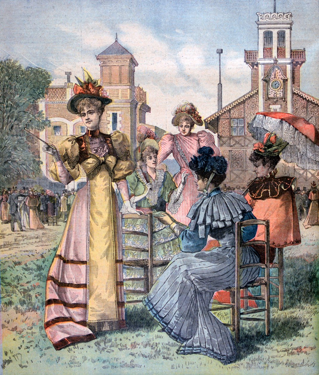 سباقات Longchamp في الربيع ، باريس ، 1893 بواسطة غير معروف