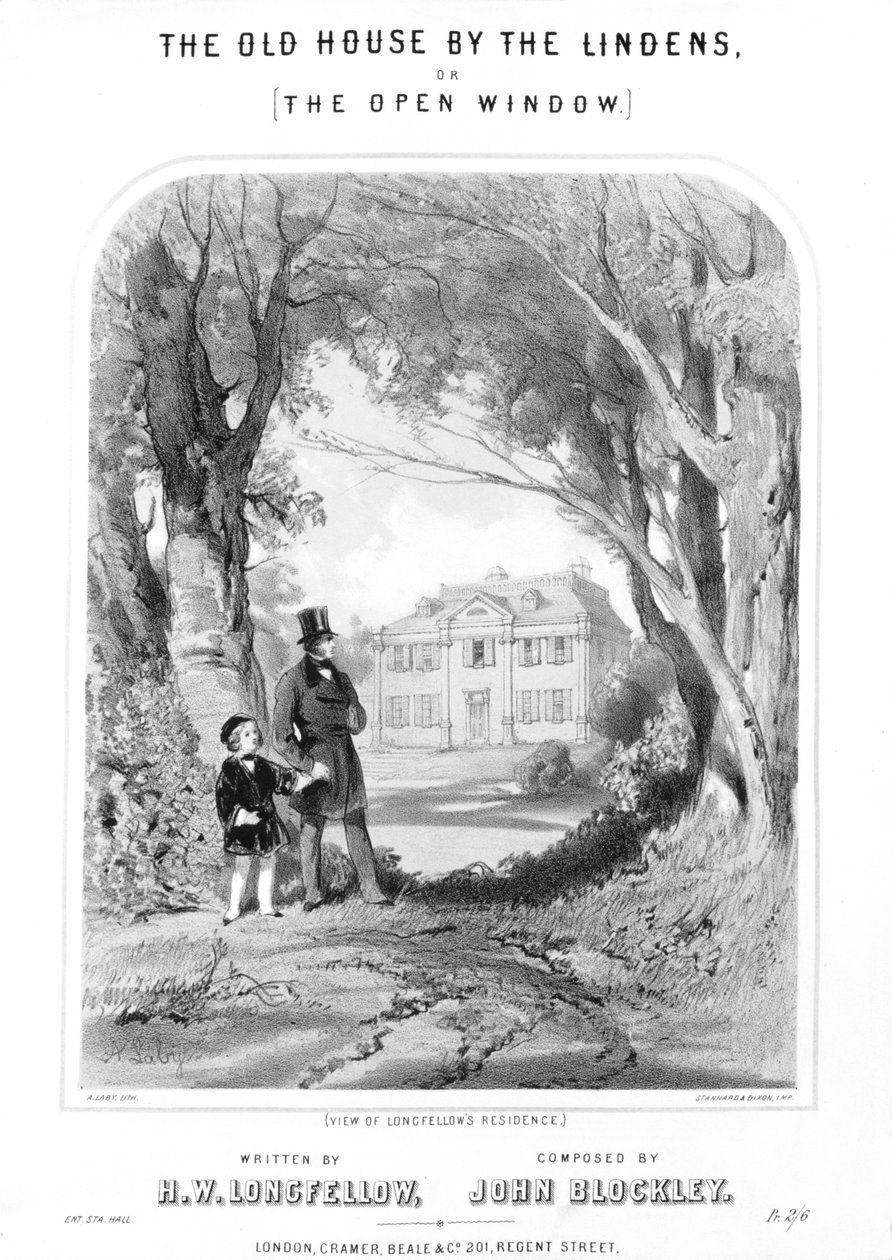 منزل Longfellows ، c1880 بواسطة غير معروف
