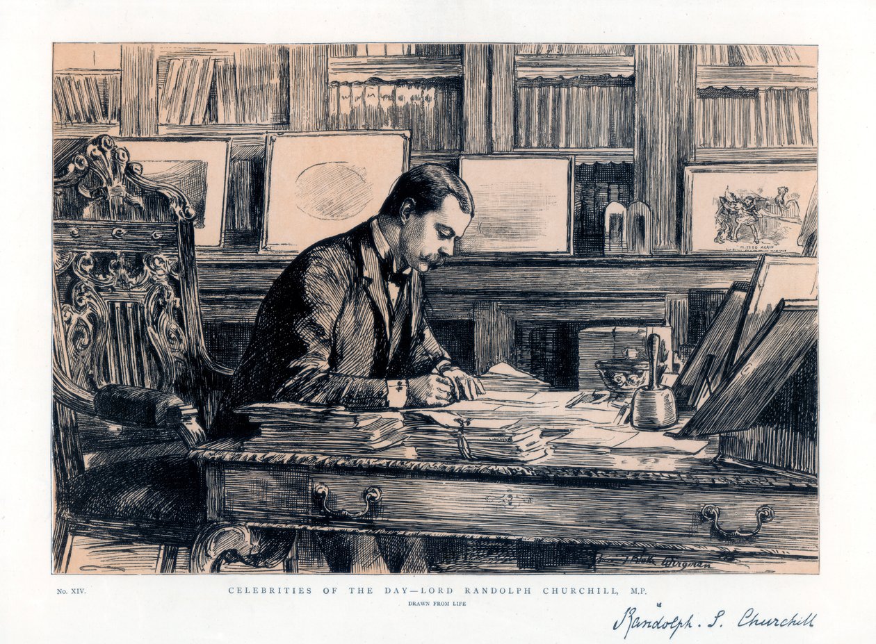 اللورد راندولف تشرشل 1849-1895 ، رجل دولة إنجليزي ، 1885 بواسطة غير معروف
