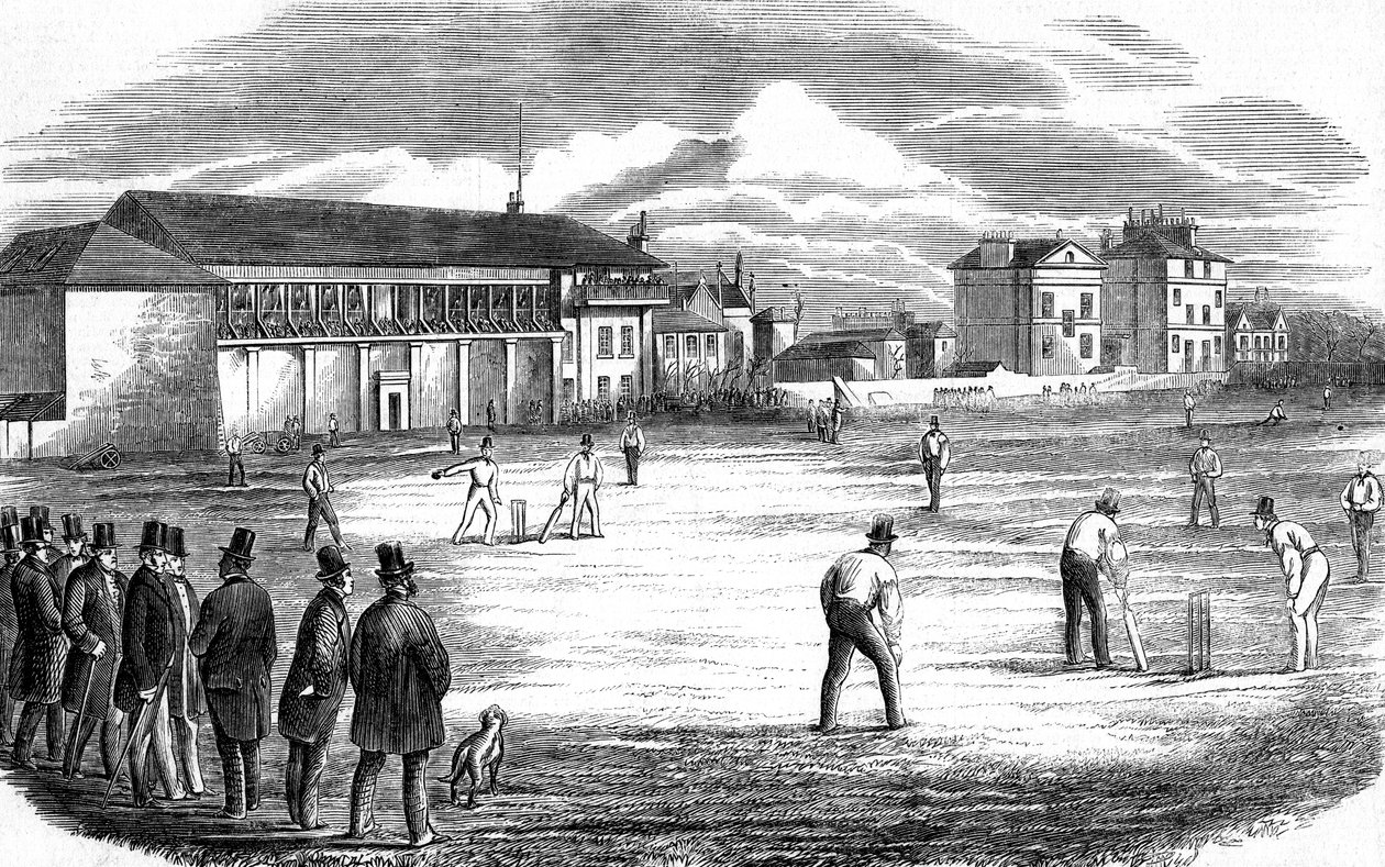 Lords Cricket Ground ، لندن ، 1858 بواسطة غير معروف