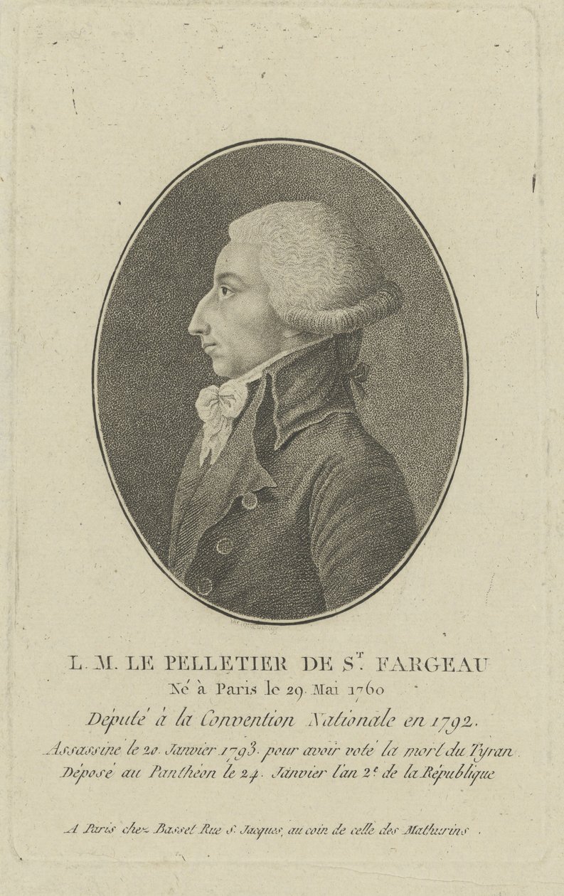 Louis-Michel Le Peletier ، Marquis de Saint-Fargeau 1760-1793 ، 1790s. بواسطة غير معروف