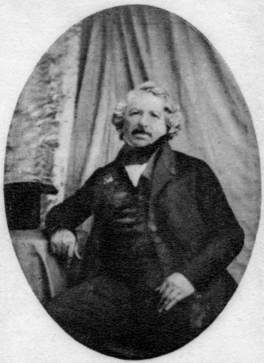 لويس داجير ، رائد التصوير الفوتوغرافي الفرنسي ، c1845-1851 بواسطة غير معروف