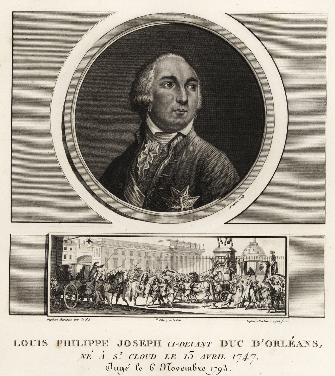 لويس فيليب الثاني ، دوق أورليانز (1747-1789) ، دوق فرنسي مقصلة في عهد الإرهاب بواسطة غير معروف