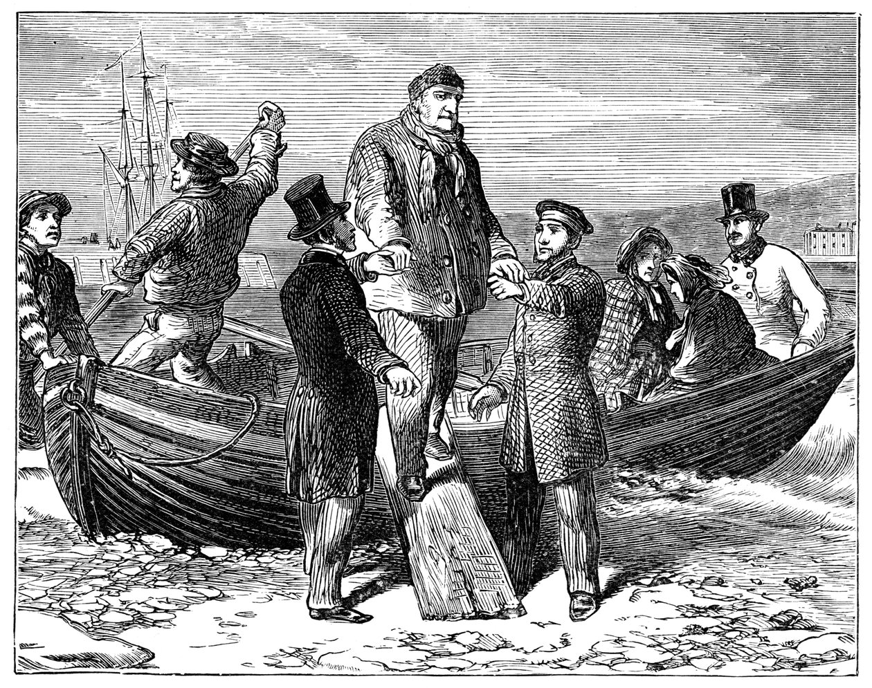 يصل لويس فيليب إلى نيوهافين ، 1848 ، 1900 بواسطة غير معروف