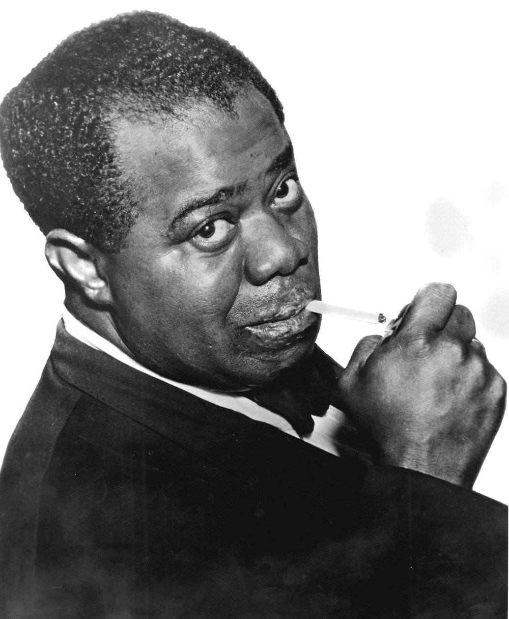 Louis Satchmo Armstrong c1898-1971 ، عازف البوق ومغني الجاز الأمريكي بواسطة غير معروف