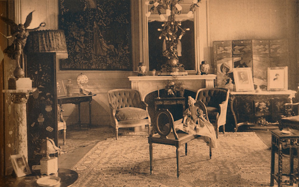 غرفة لويس السادس عشر في السفارة الكوبية في بروكسل ، بلجيكا ، 1927. بواسطة غير معروف