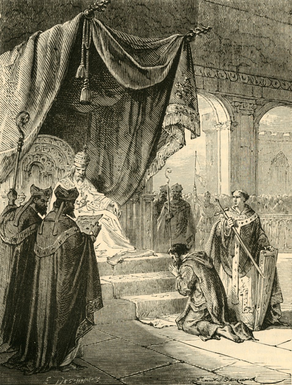 لويس الصالح التكفير لعلاج ابن أخيه ، برنارد ، c818 ، 1890. بواسطة غير معروف