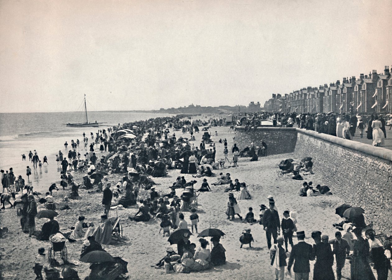Lowestoft - على الرمال ، 1895 بواسطة غير معروف