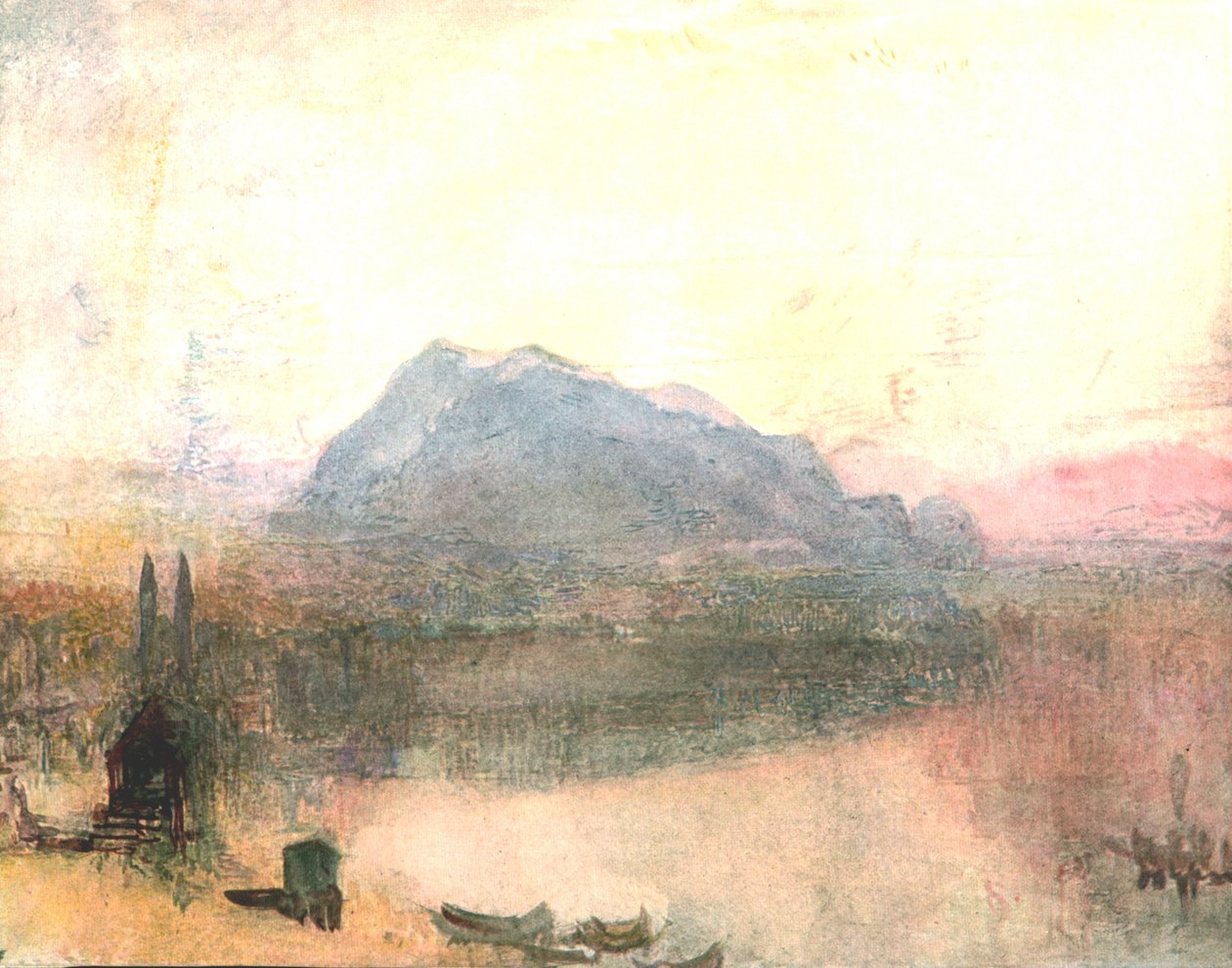 لوسيرن والريغي: الفجر المبكر ، c1840s ، c1900. بواسطة غير معروف