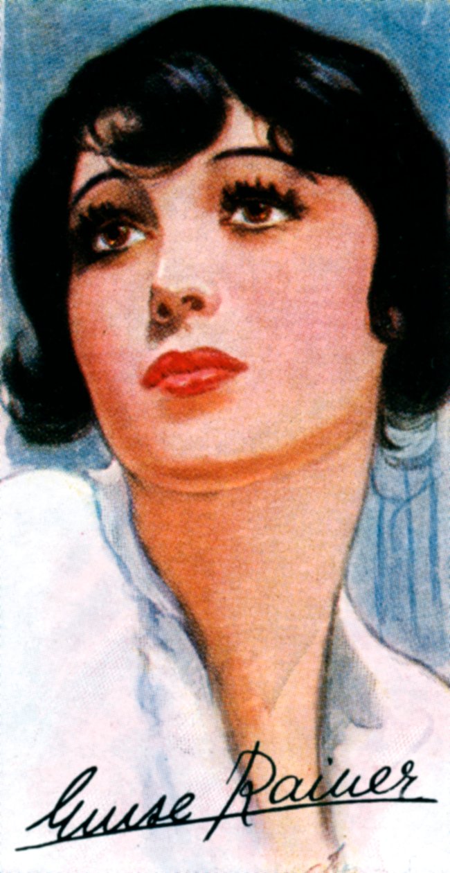 لويز رينر ، 1910- ، ممثلة سينمائية حائزة على جائزة الأوسكار مرتين ، القرن العشرين بواسطة غير معروف