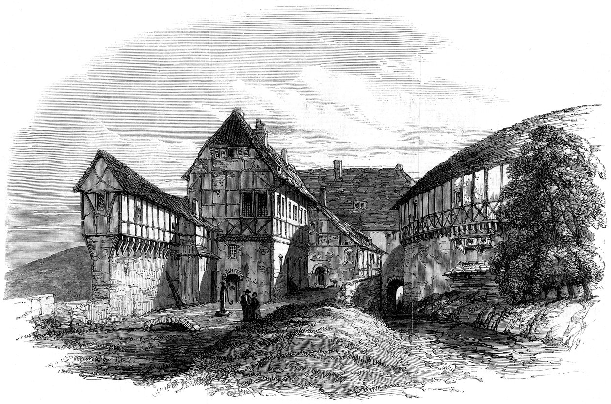 منزل لوثر في Wartburg Castle ، Eisenach ، ألمانيا ، 1862 بواسطة غير معروف