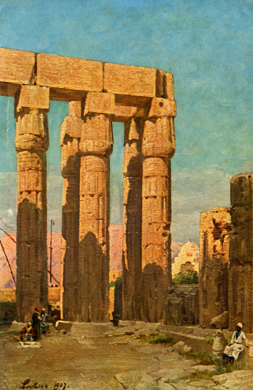 الأقصر: معبد أمينوفيس الثالث ، c1918-c1939. بواسطة غير معروف