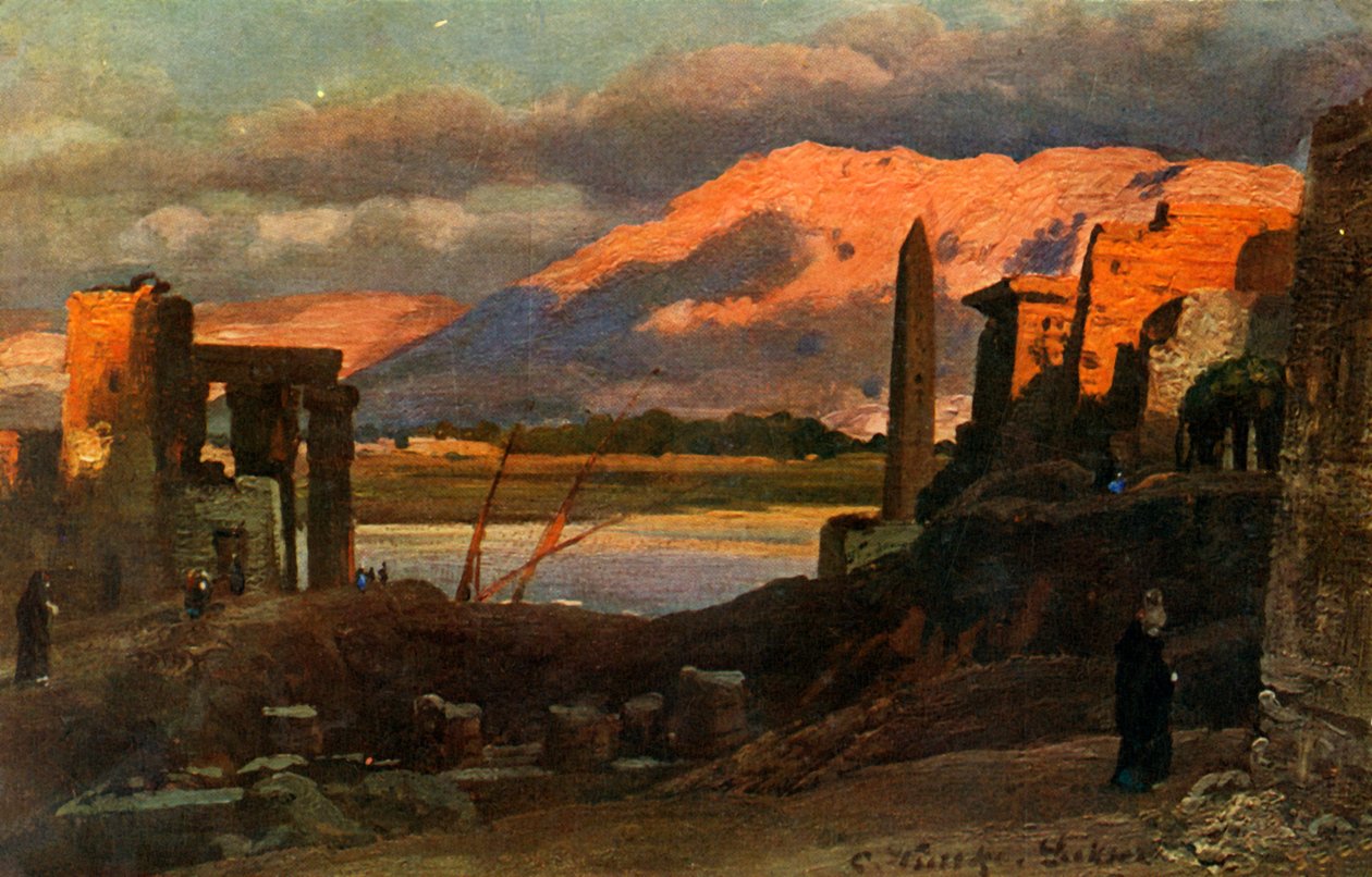 الأقصر وجبال طيبة ، c1918-c1939. بواسطة غير معروف