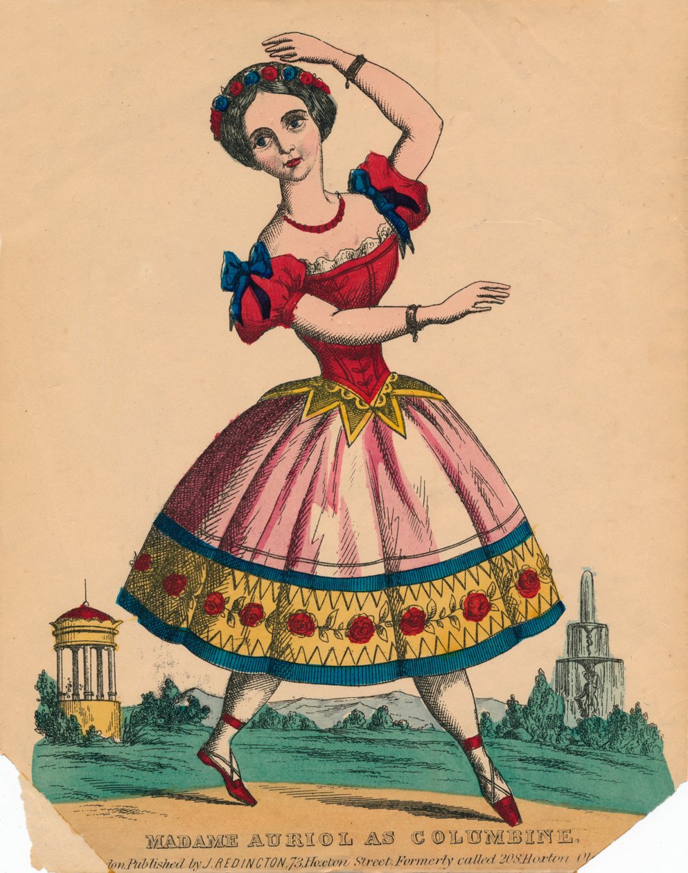 مدام أوريول مثل كولومبين ، c1849. بواسطة غير معروف
