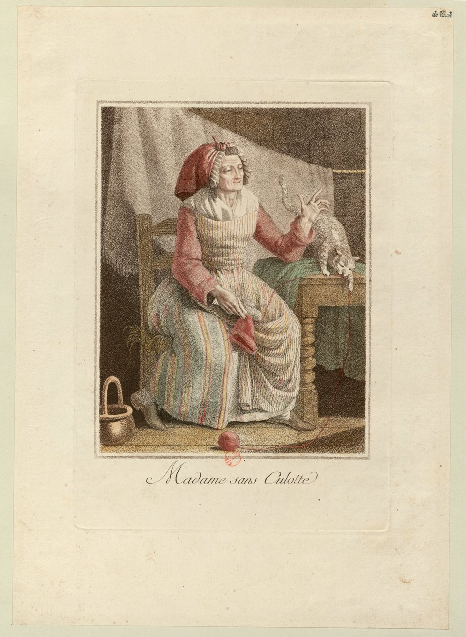 مدام سانس كولوت ، حوالي 1794. بواسطة غير معروف