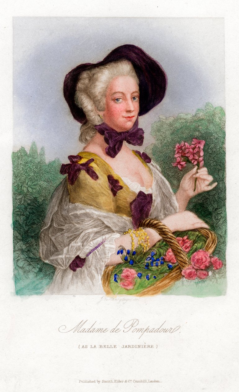 مدام دي بومبادور ، c1740-1800 بواسطة غير معروف