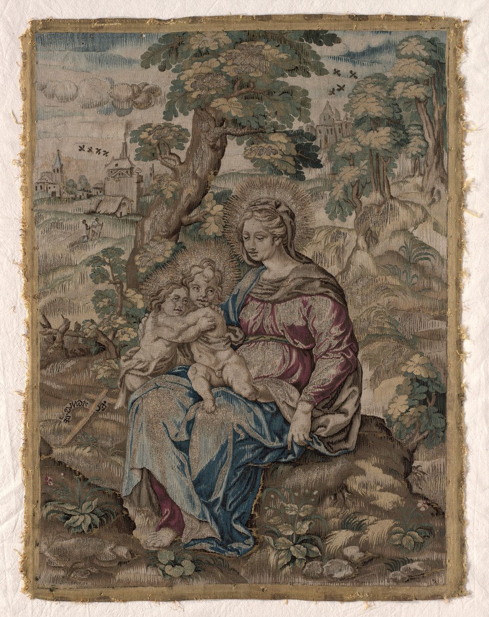 مادونا مع المسيح الطفل والقديس يوحنا المعمدان ، 1500s. بواسطة غير معروف