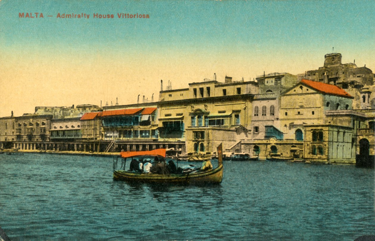 مالطا - Admirality House Vittoriosa ، c1918-c1939. بواسطة غير معروف