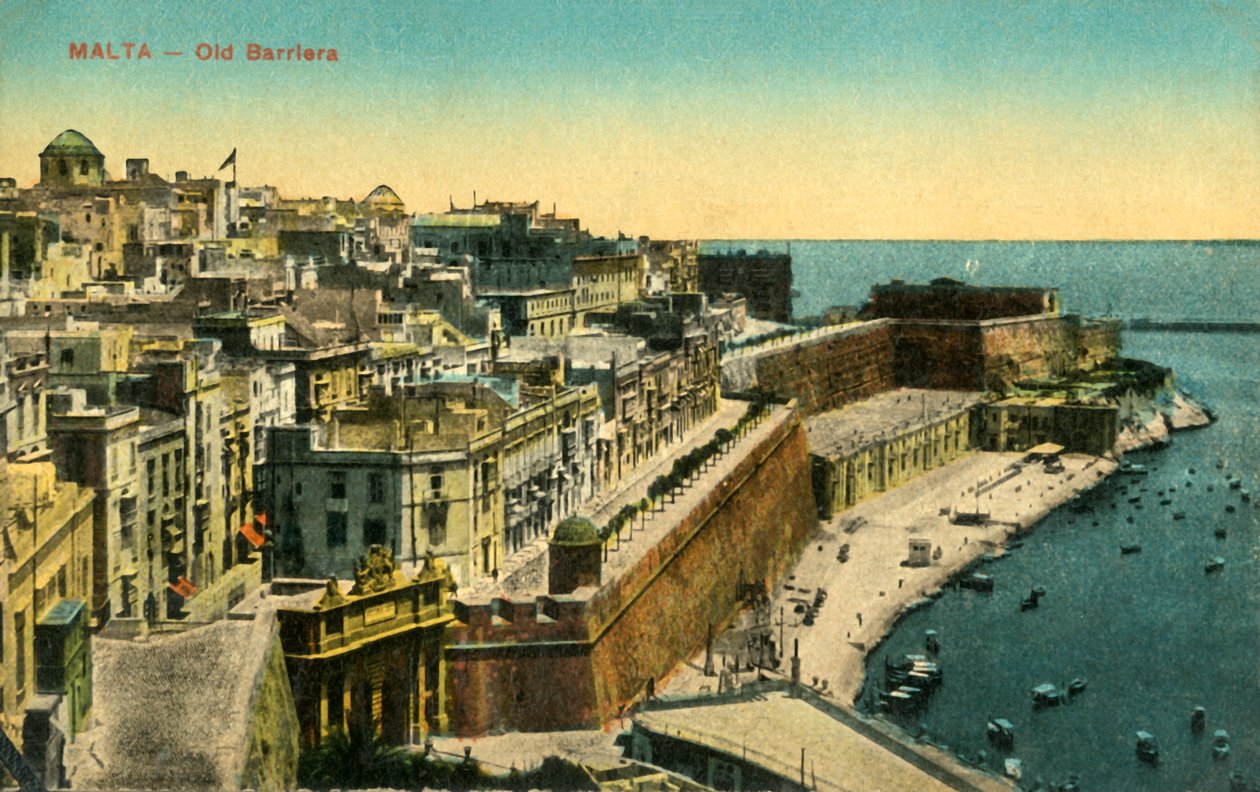 مالطا - الحاجز القديم ، c1918-c1939. بواسطة غير معروف