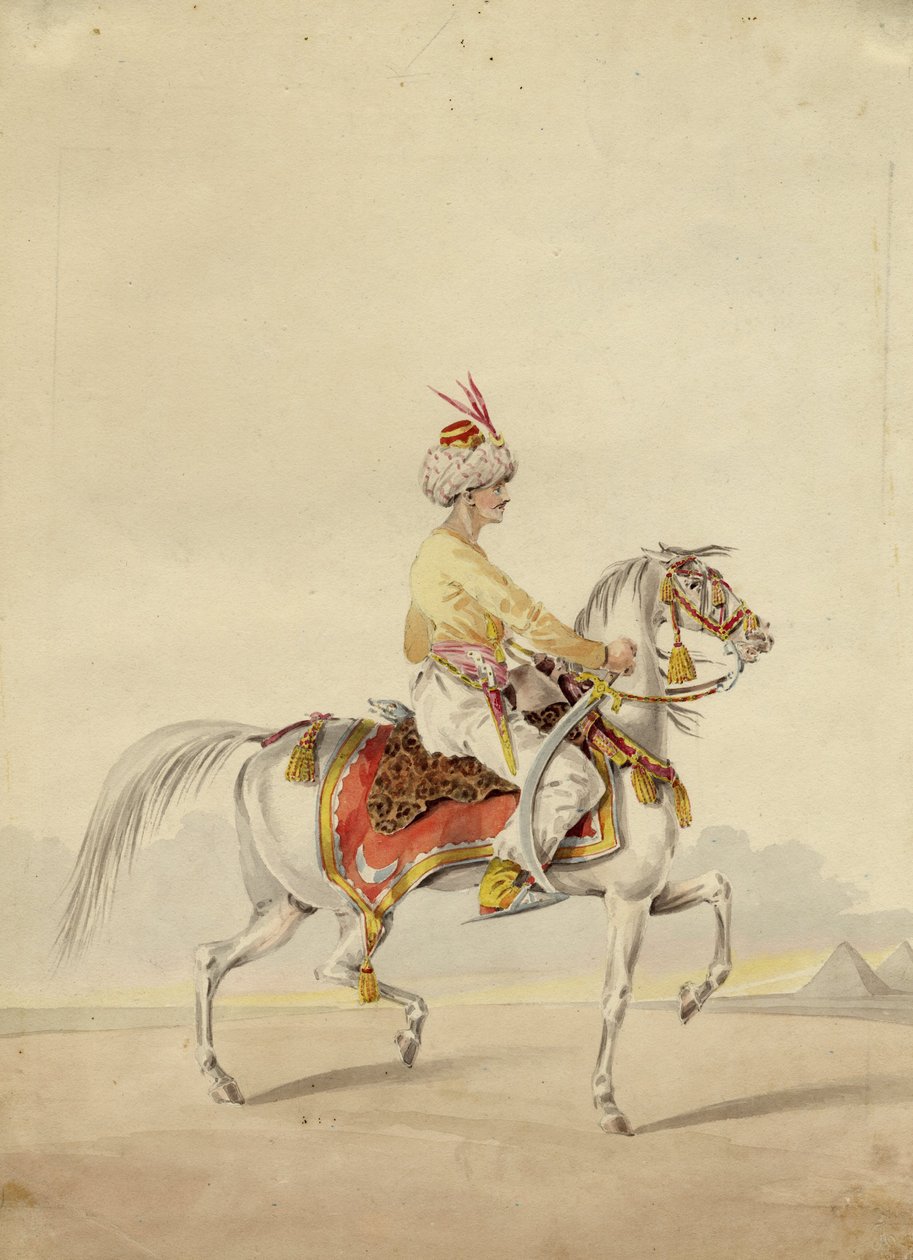 مملوك على ظهور الخيل ، حوالي عام 1825 بواسطة غير معروف