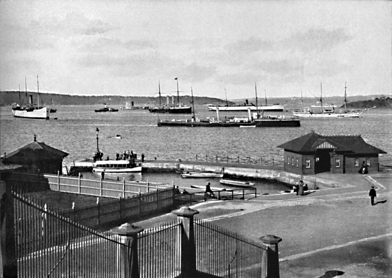 Man o War Stairs and Farm Cove، c1900. بواسطة غير معروف