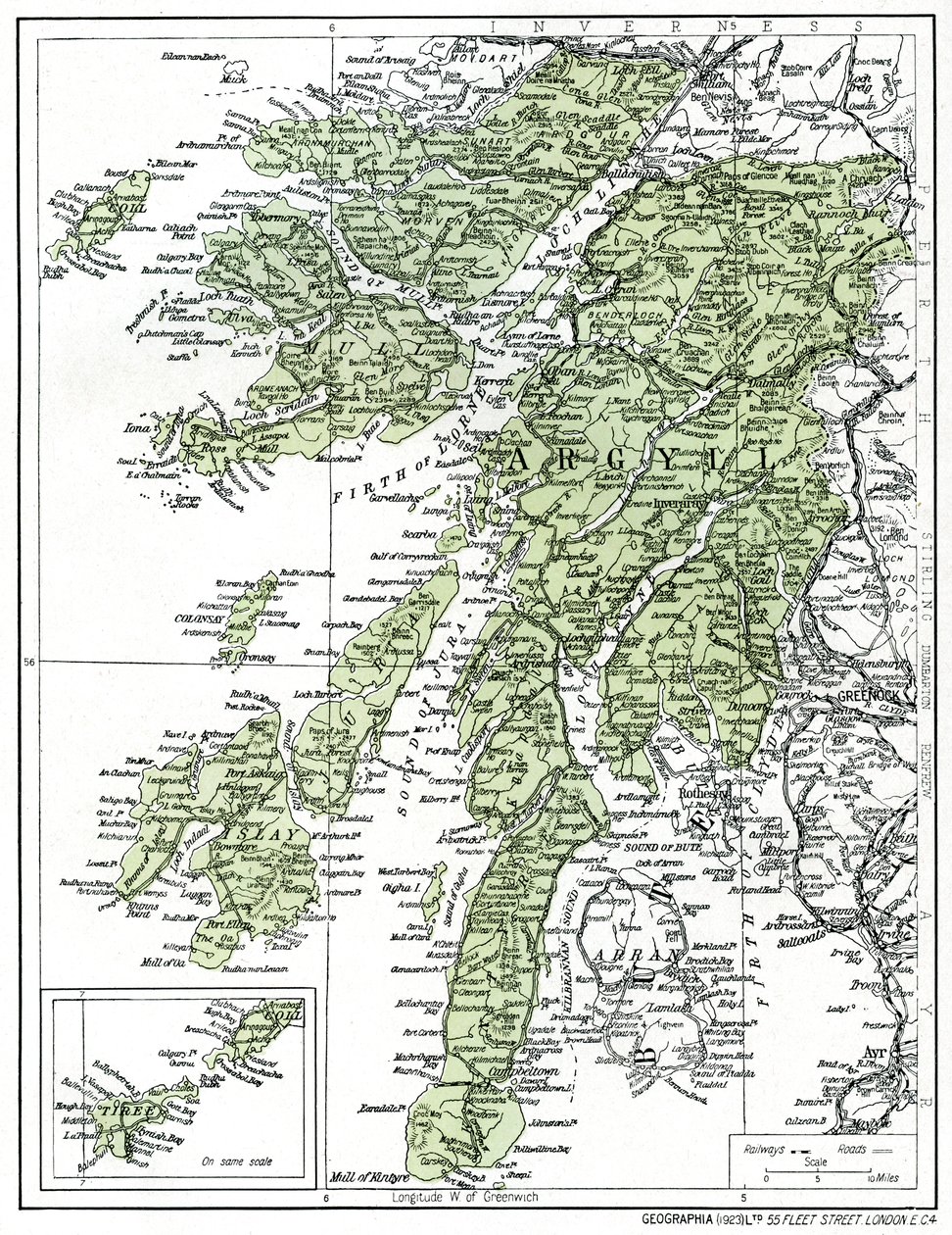 خريطة أرغيلشير ، 1924-1926 بواسطة غير معروف
