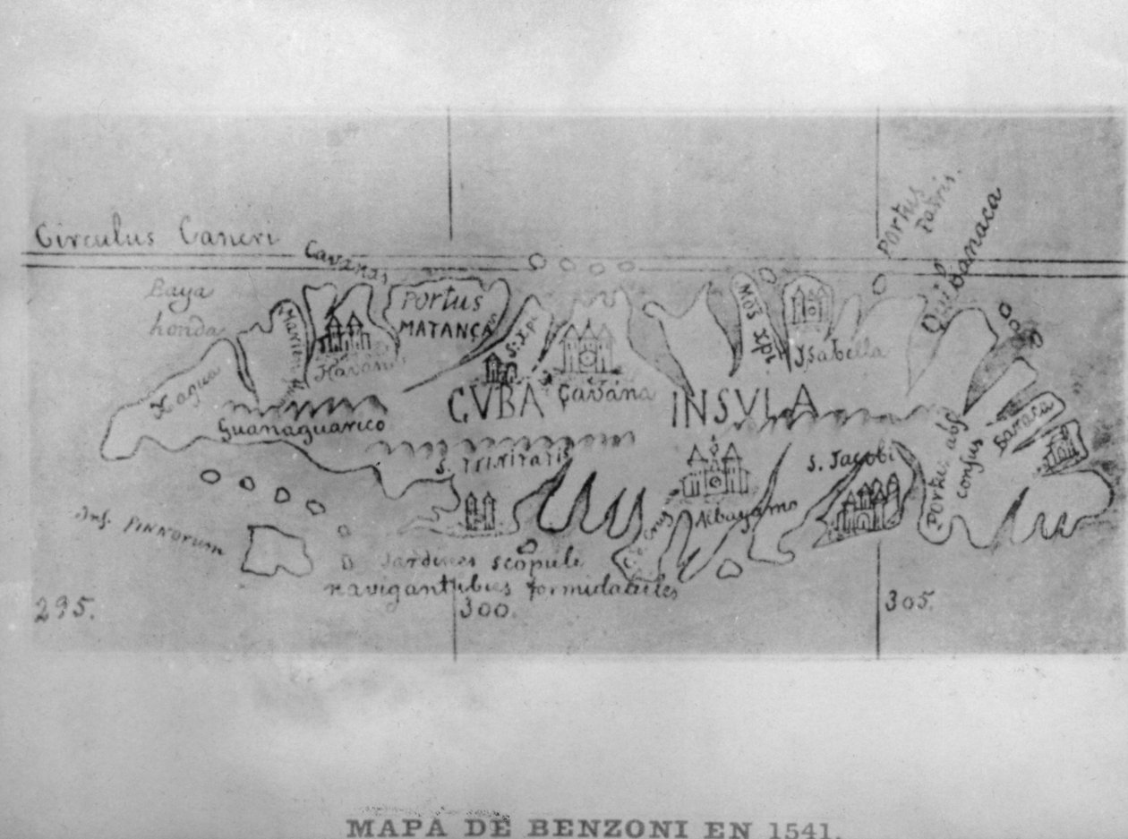 خريطة بنزوني ، 1541 ، 1920 بواسطة غير معروف