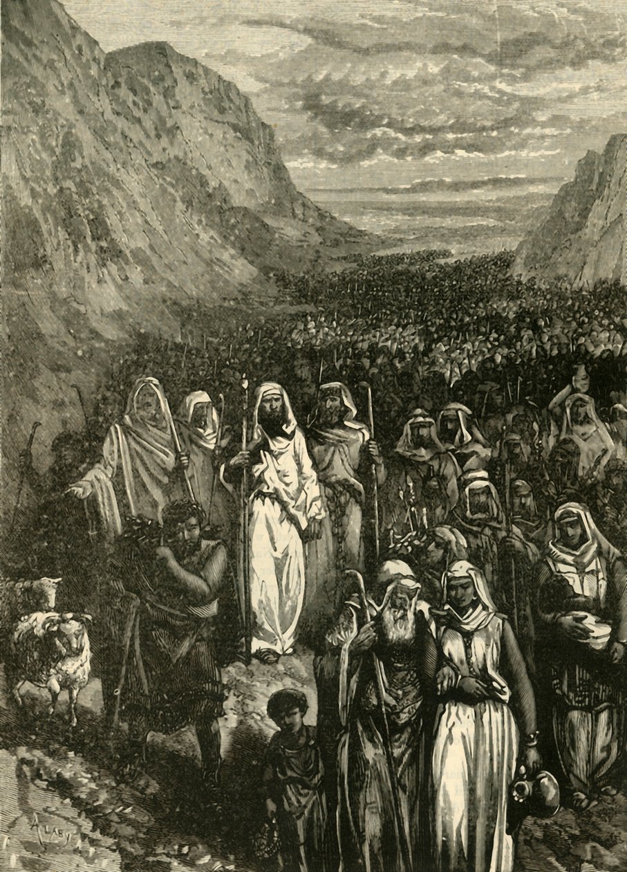 مسيرة الإسرائيليين ، 1890. بواسطة غير معروف