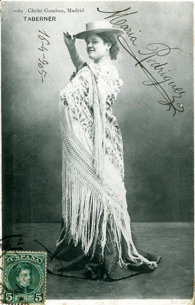 ماريا رودريغيز ، الممثلة الإسبانية ، 1905 بواسطة غير معروف