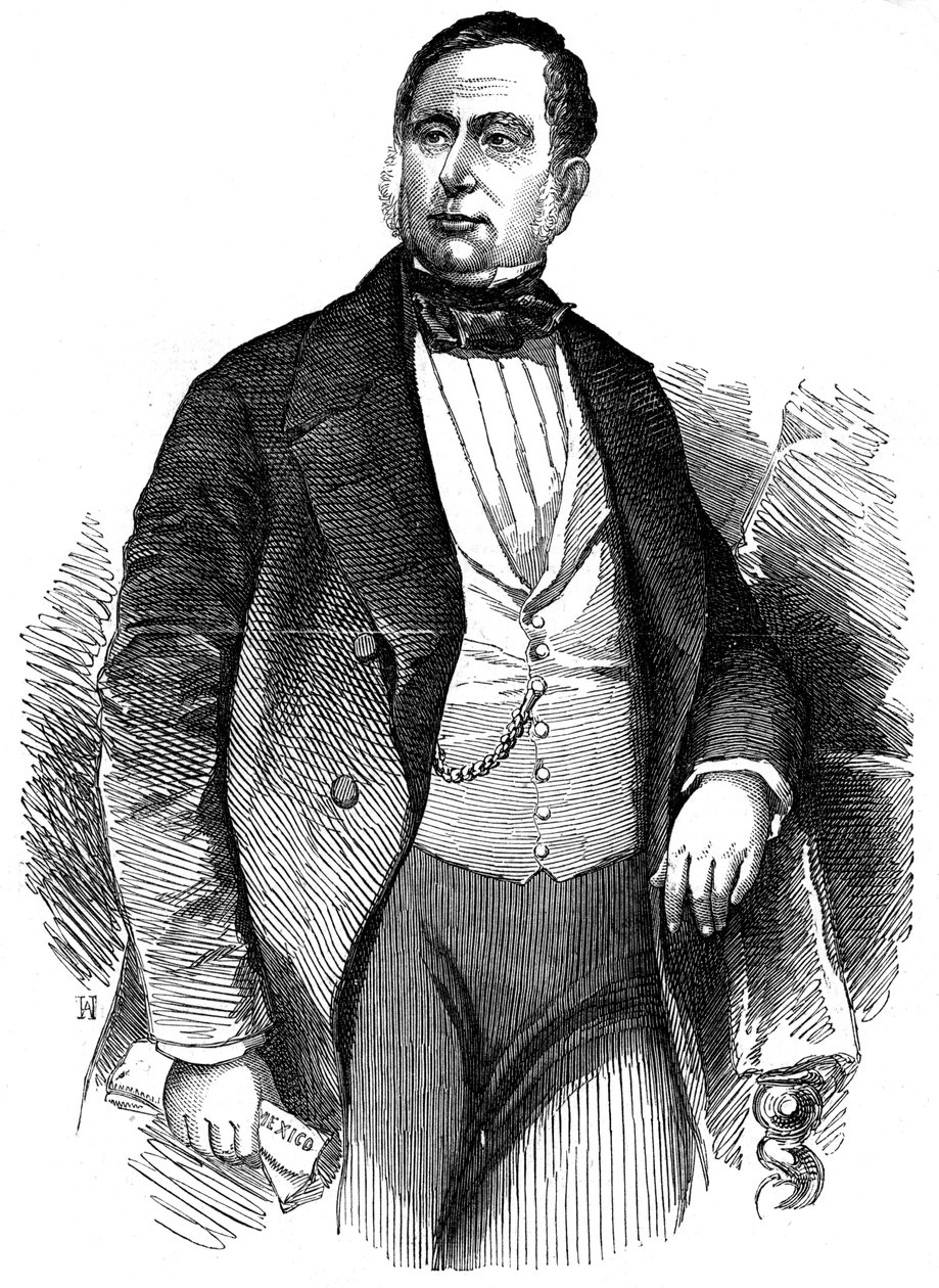 ماريانو أريستا ، جنرال وسياسي مكسيكي ، 1853 بواسطة غير معروف