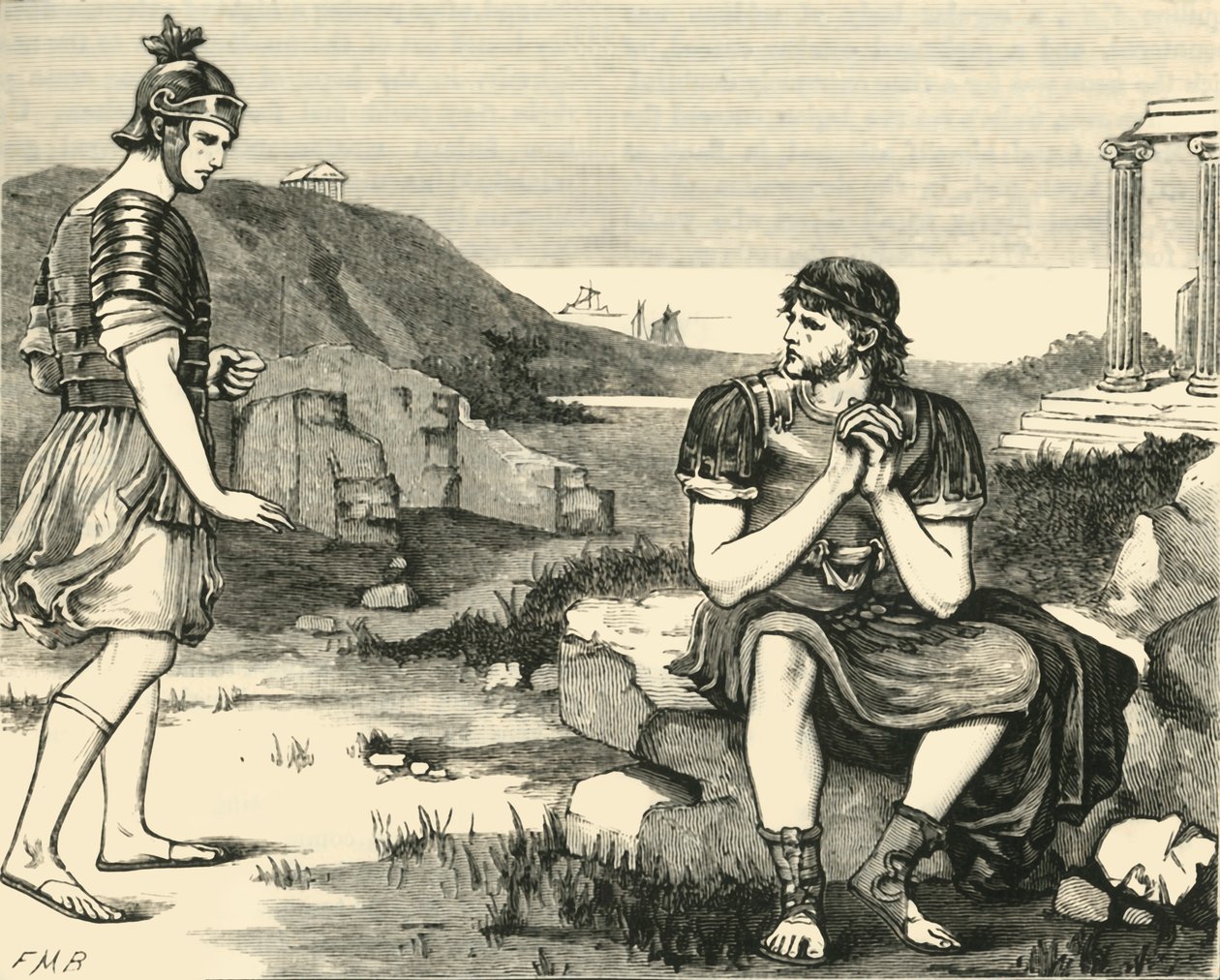 ماريوس بين أنقاض قرطاج ، 1890. بواسطة غير معروف