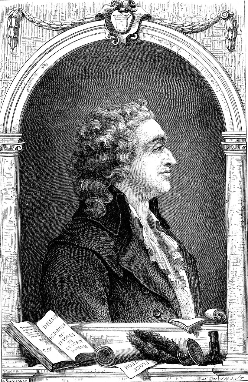ماركيز دي كوندورسيت 1743-1798 ، فيلسوف التنوير الفرنسي وعالم الاجتماع ، 1874 بواسطة غير معروف