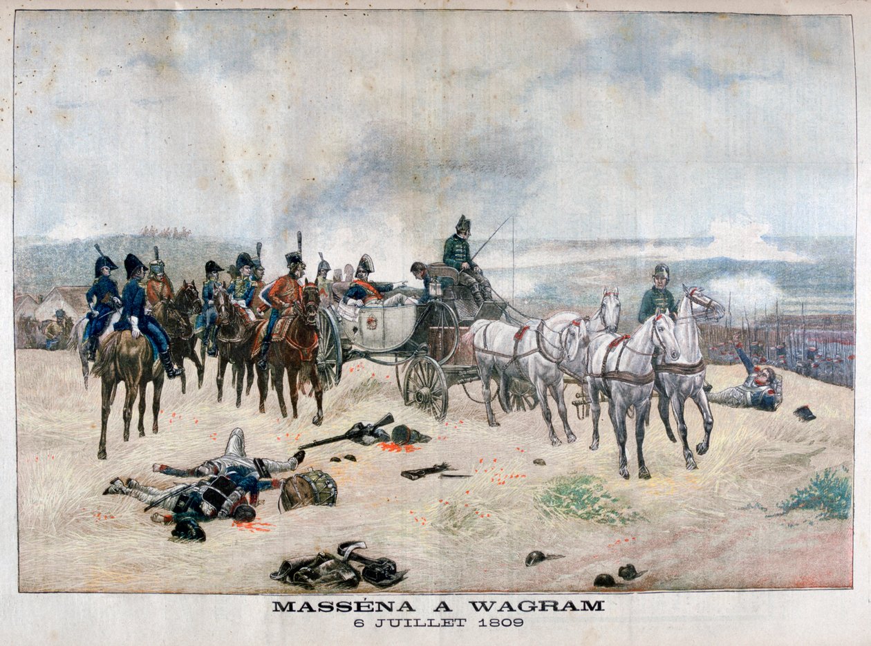 المارشال ماسينا في معركة فاغرام ، النمسا ، 5 - 6 يوليو 1809 ، 1904 بواسطة غير معروف