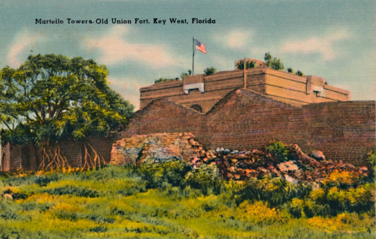 أبراج Martello Old Union Fort ، كي ويست ، فلوريدا ، c4040s بواسطة غير معروف