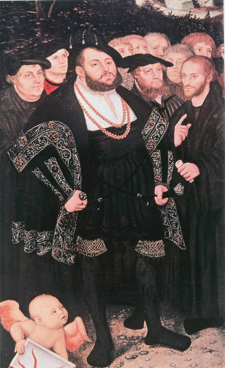 مارتن لوثر مع المصلحين ، c1530 بواسطة غير معروف